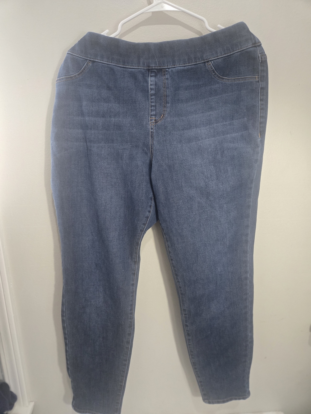 Lane Bryant Midwash Blue Stretch Jeggings